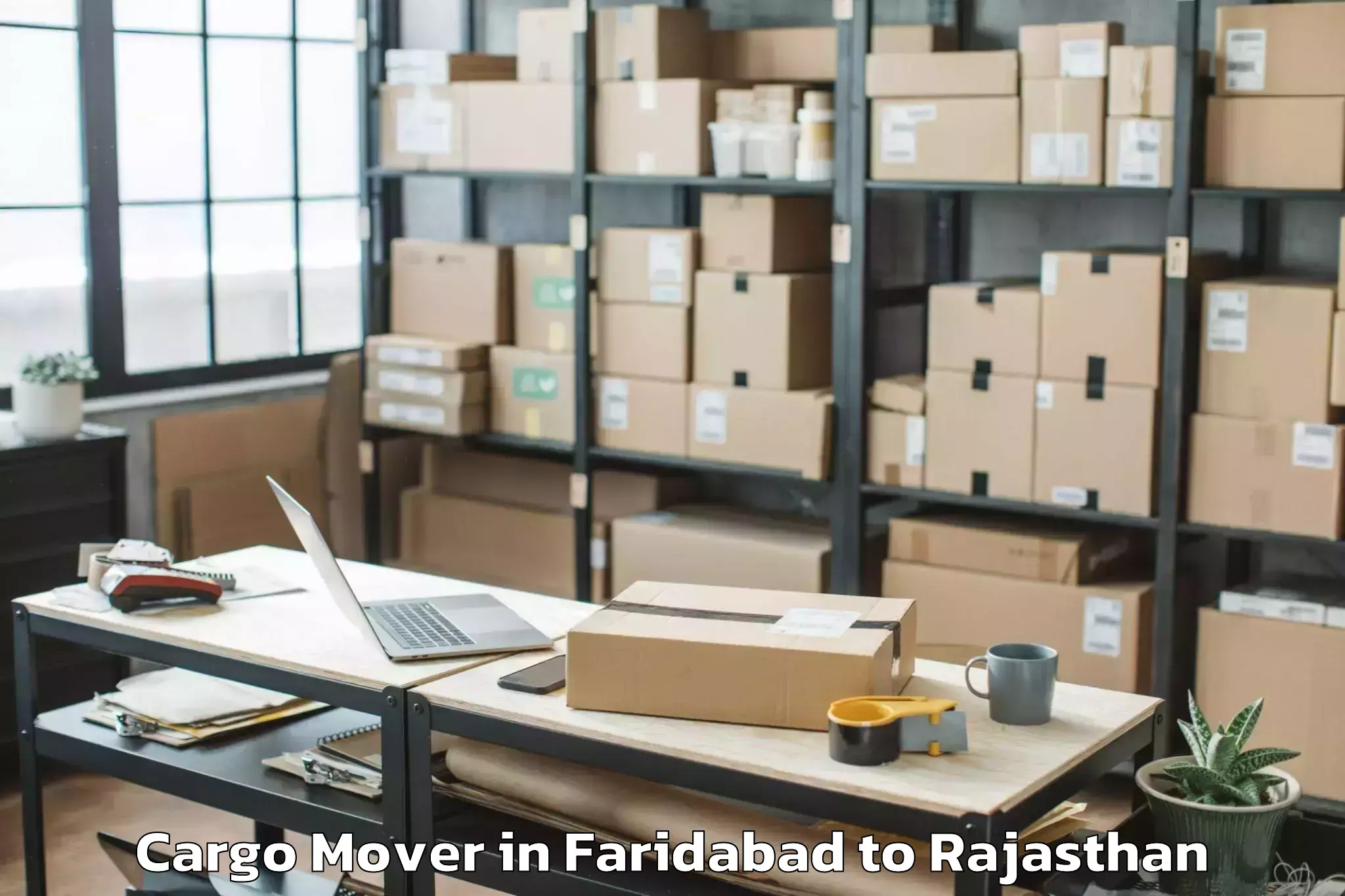 Efficient Faridabad to Jalore Cargo Mover